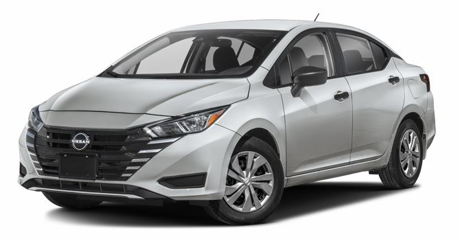 As silver 2025 Nissan Versa lost in the snow near Tulsa, OK