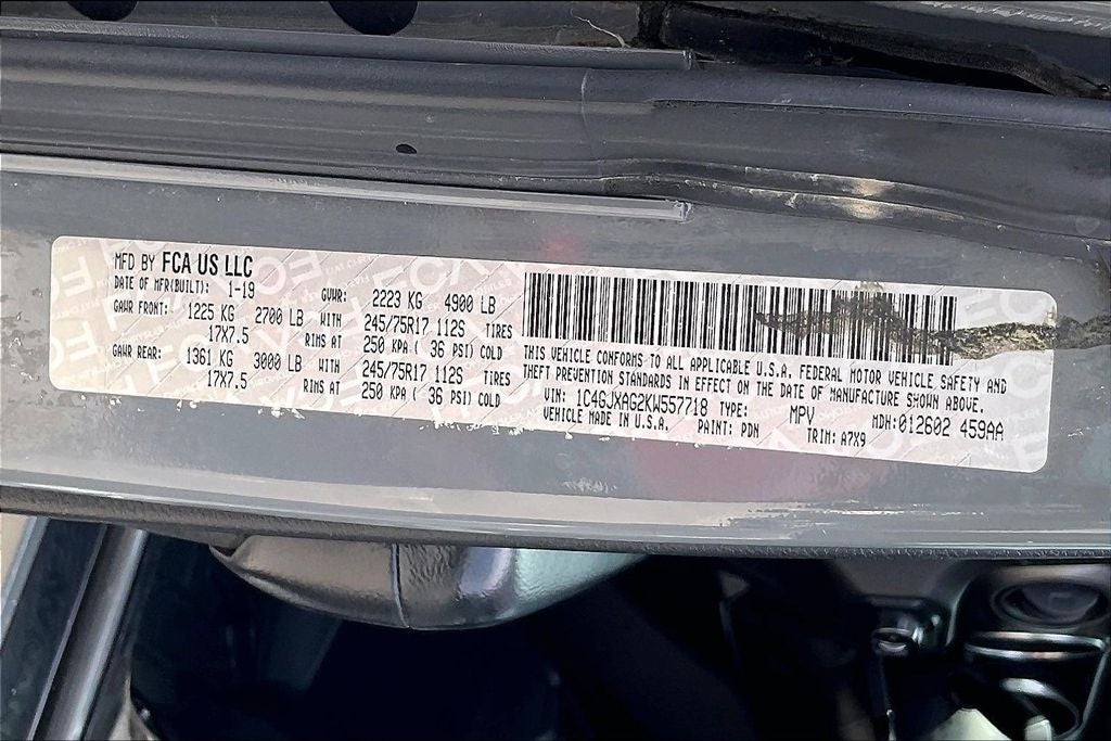2019 Jeep Wrangler Sport