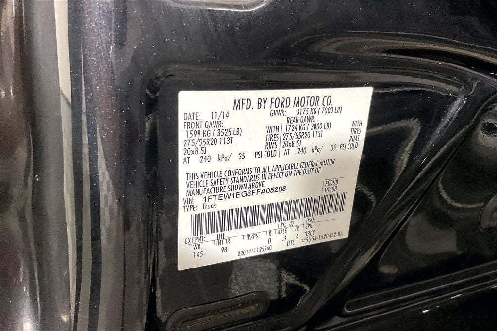 2015 Ford F-150 Platinum