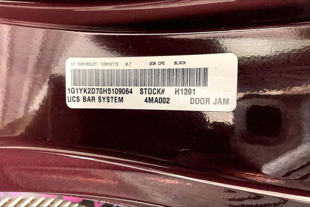 2017 Chevrolet Corvette Stingray Z51 2LT