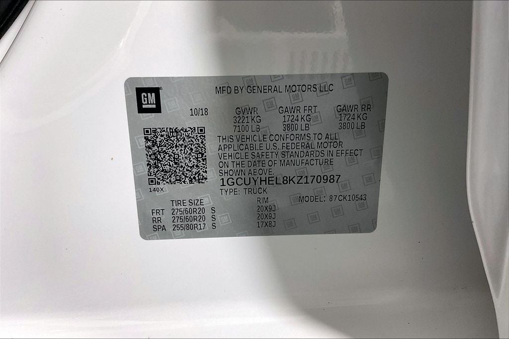 2019 Chevrolet Silverado 1500 High Country