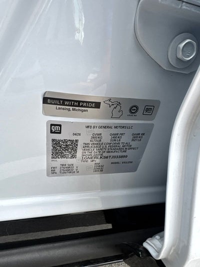 2026 Chevrolet Traverse RS