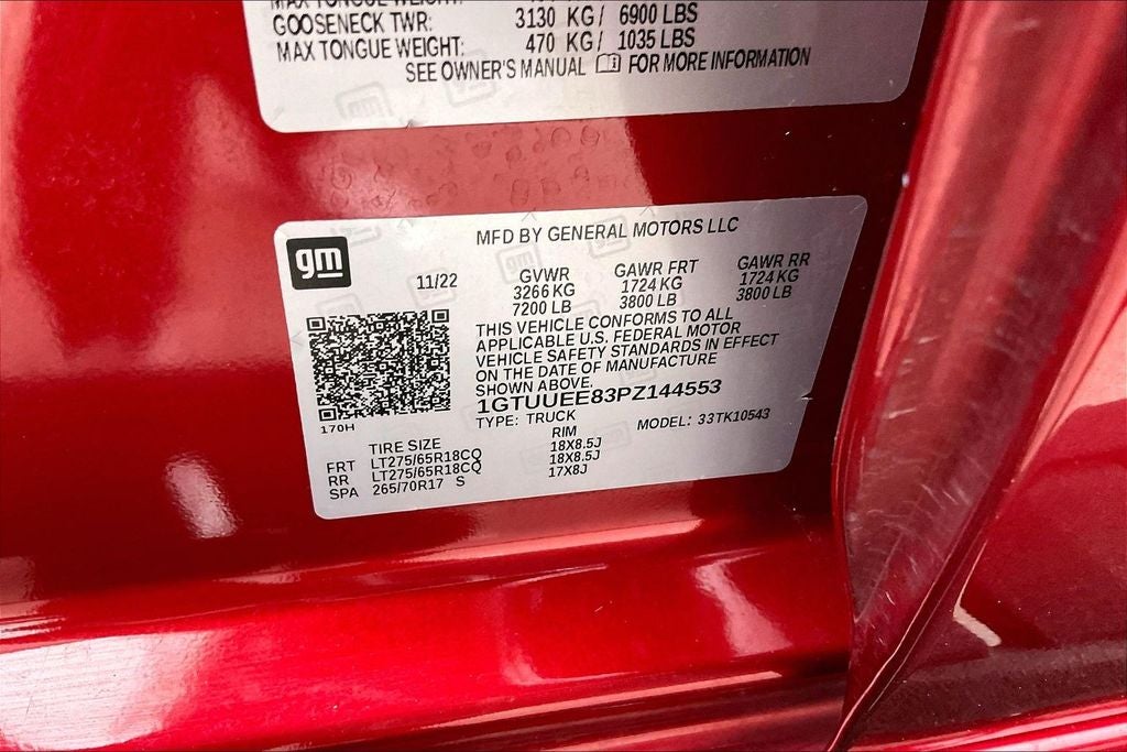 2023 GMC Sierra 1500 AT4 Premium Package