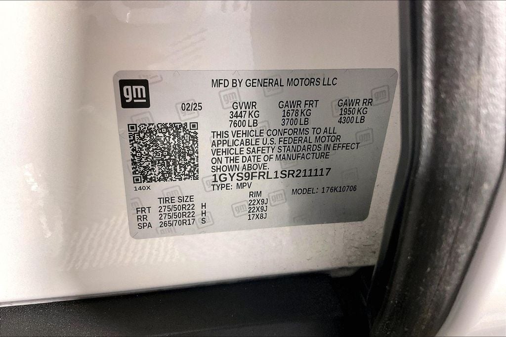 2025 Cadillac Escalade Sport Touring Package