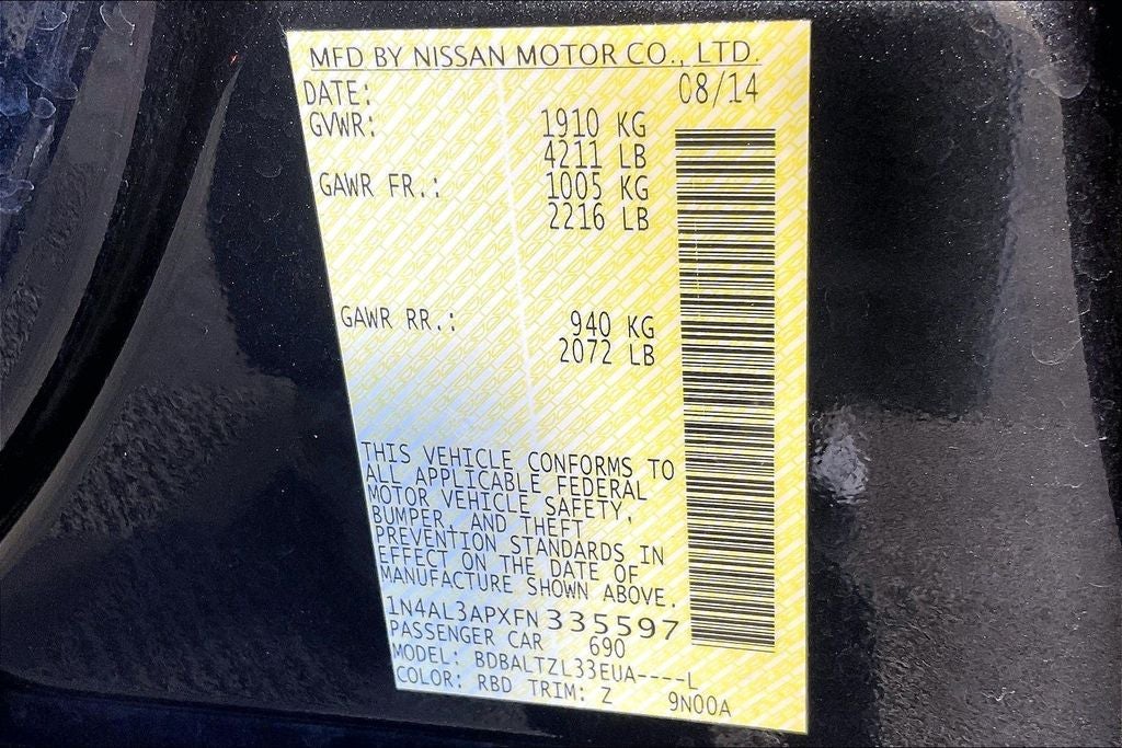 2015 Nissan Altima 2.5 SL