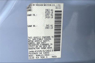 2023 Nissan Altima 2.5 SR