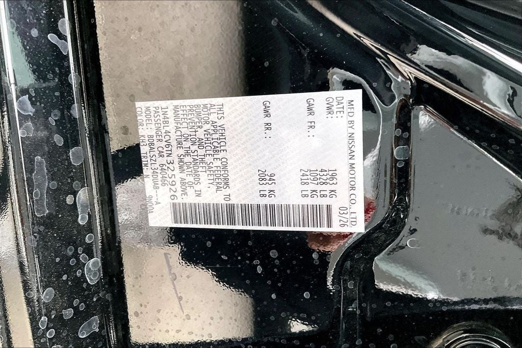 2026 Nissan Altima SR