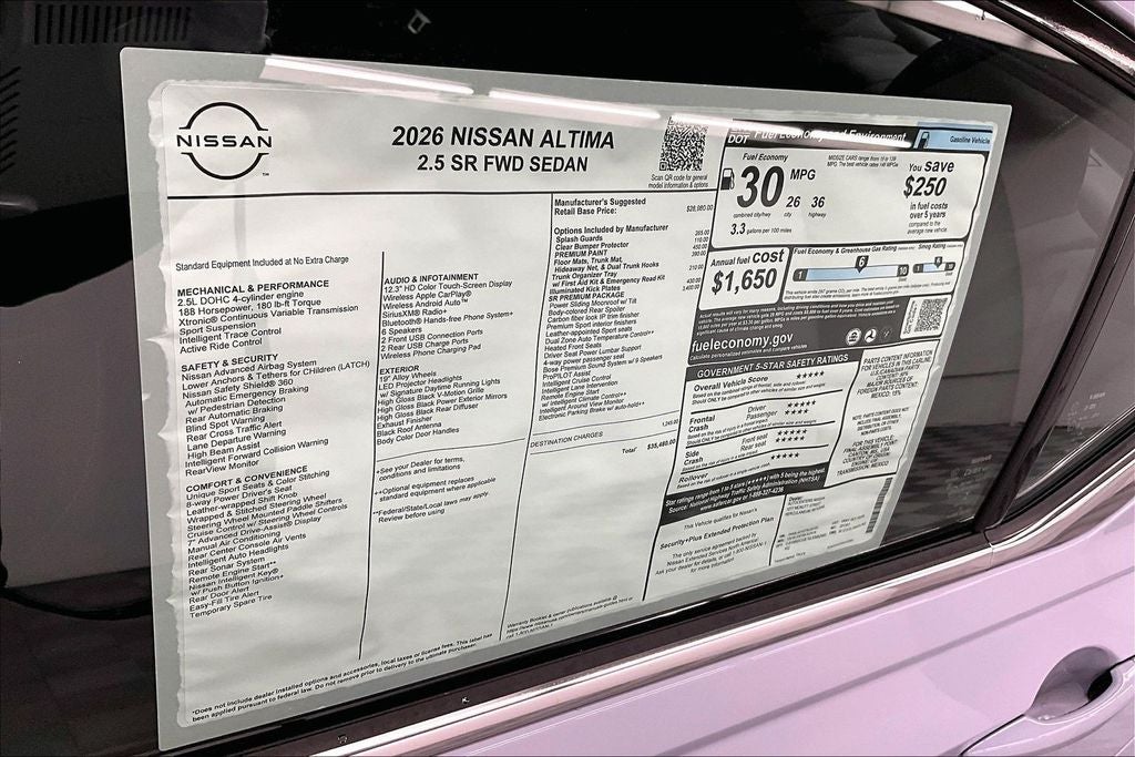 2026 Nissan Altima 2.5 SR