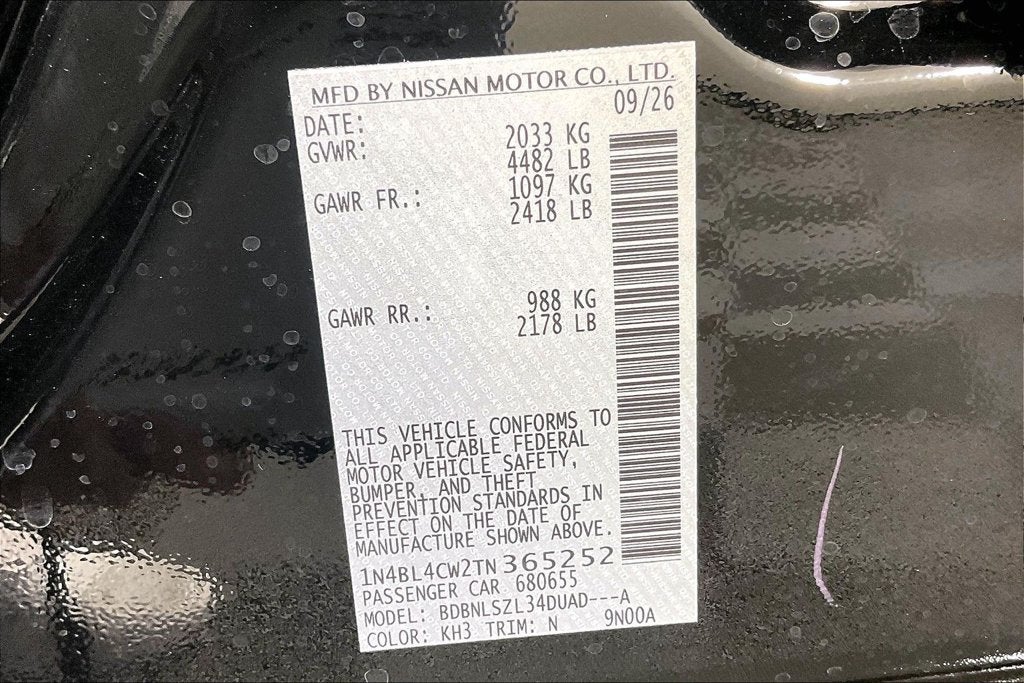 2026 Nissan Altima SR Midnight Edition®