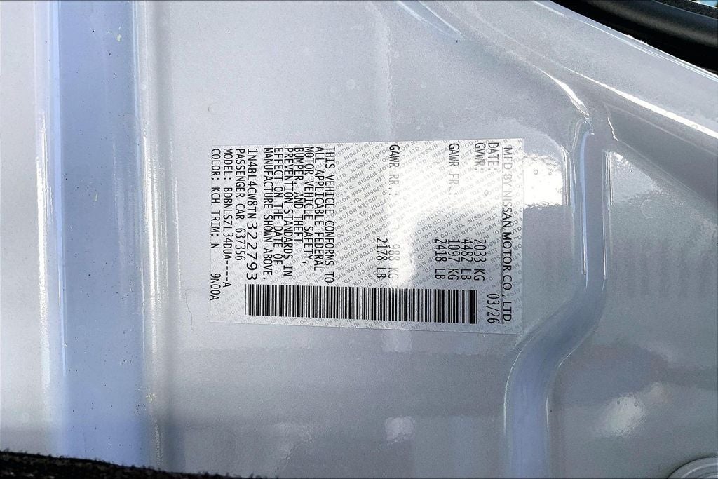 2026 Nissan Altima SR