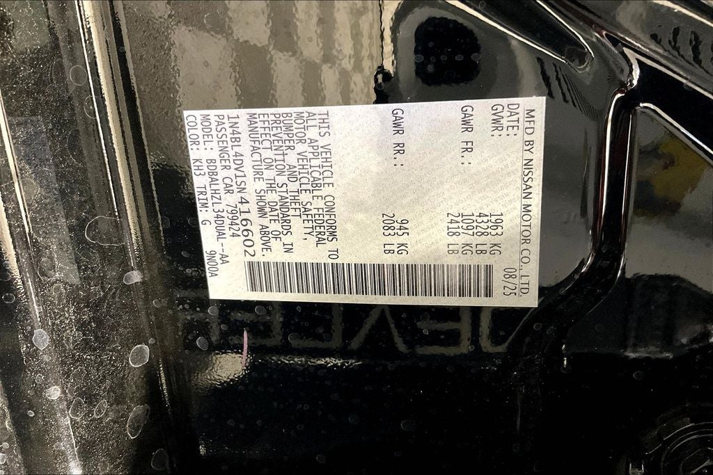 2025 Nissan Altima SV Special Edition