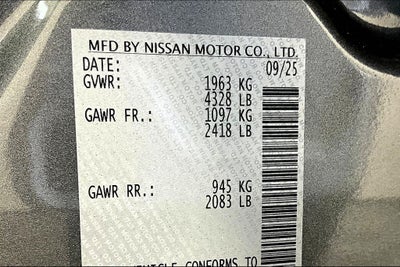 2025 Nissan Altima SV Special Edition