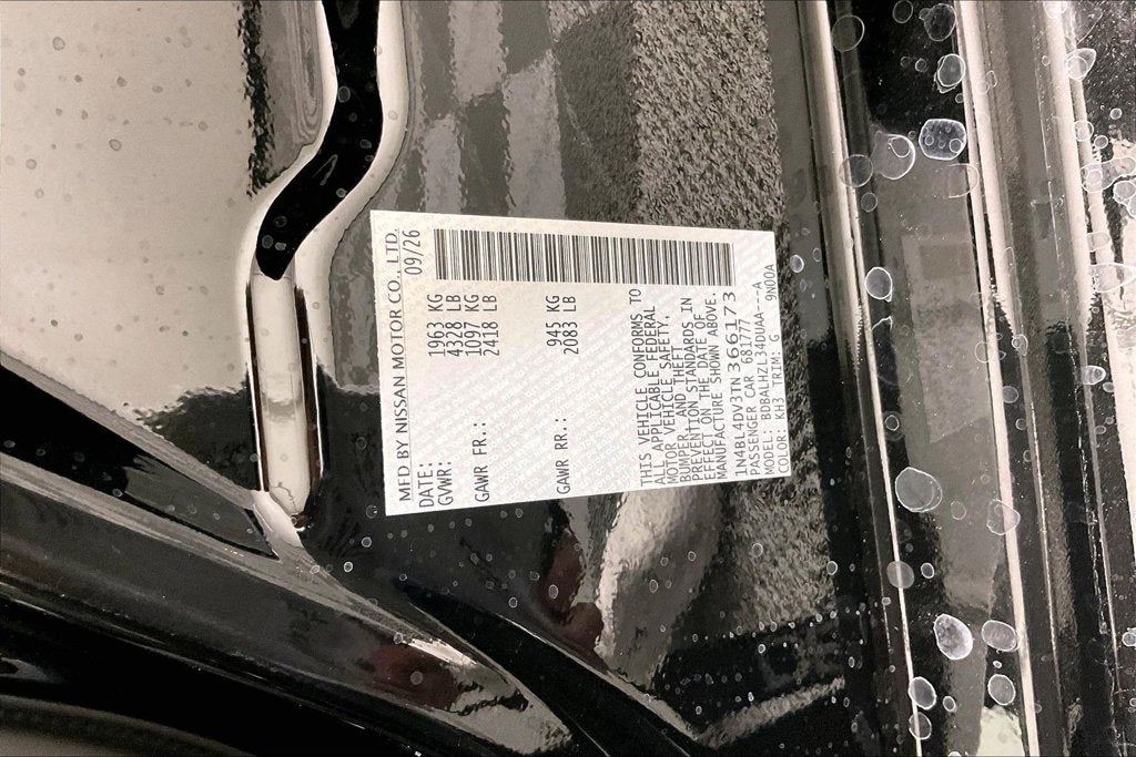 2026 Nissan Altima SV