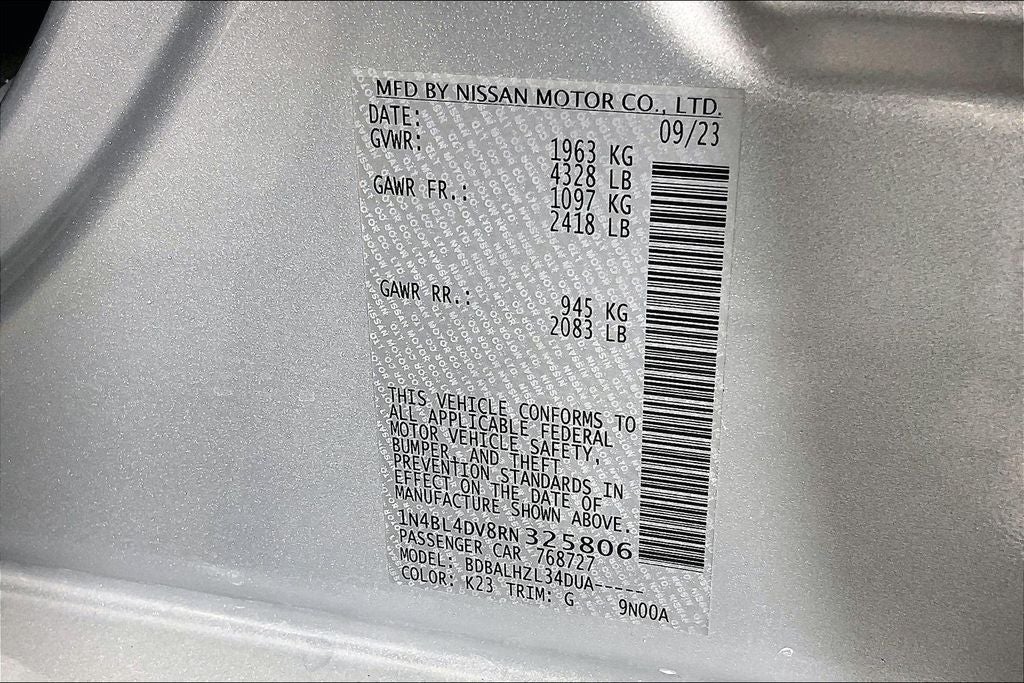 2024 Nissan Altima 2.5 SV