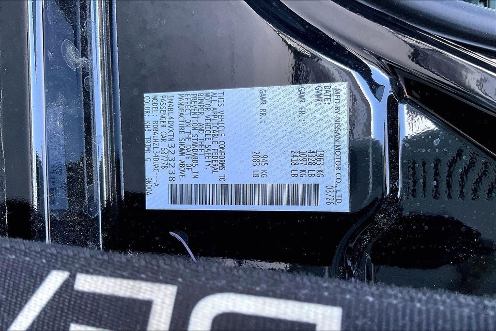 2026 Nissan Altima SV Special Edition