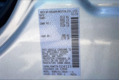 2026 Nissan Altima SV