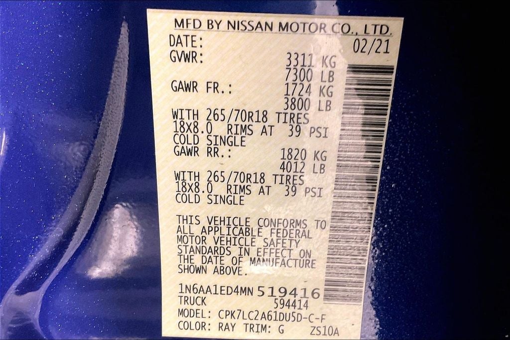 2021 Nissan Titan SV