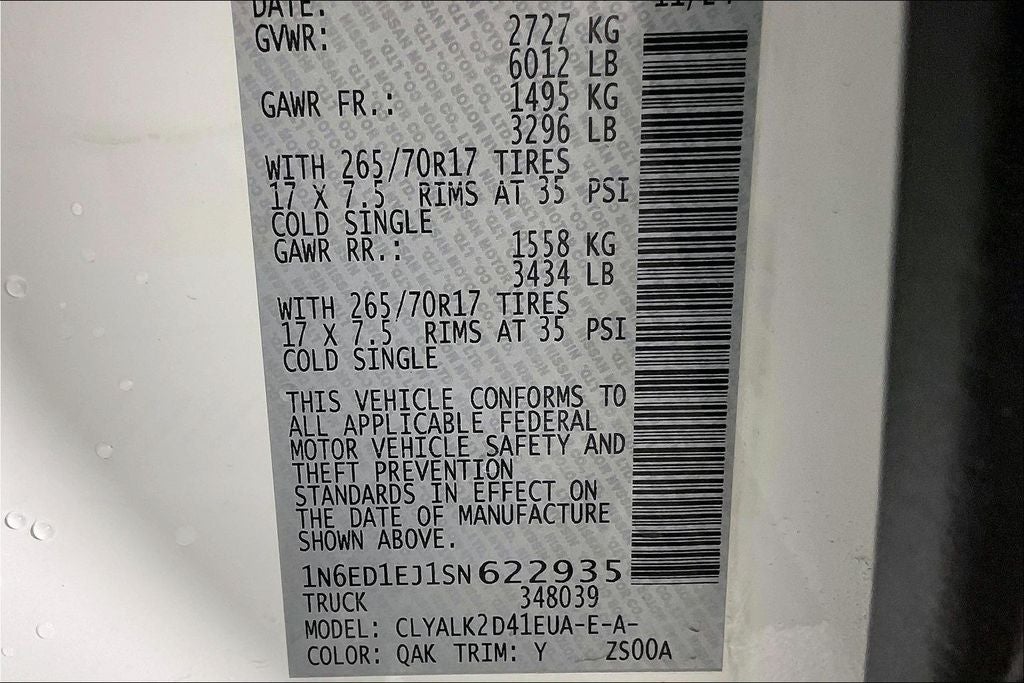 2025 Nissan Frontier Crew Cab PRO-X®