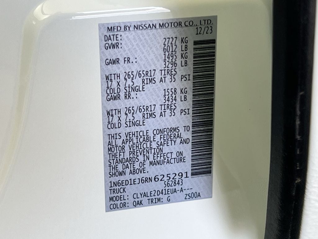 2024 Nissan Frontier Crew Cab SL