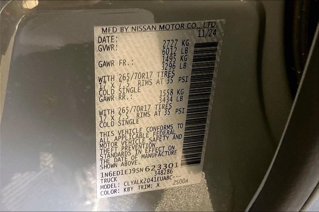 2025 Nissan Frontier Crew Cab PRO-X®