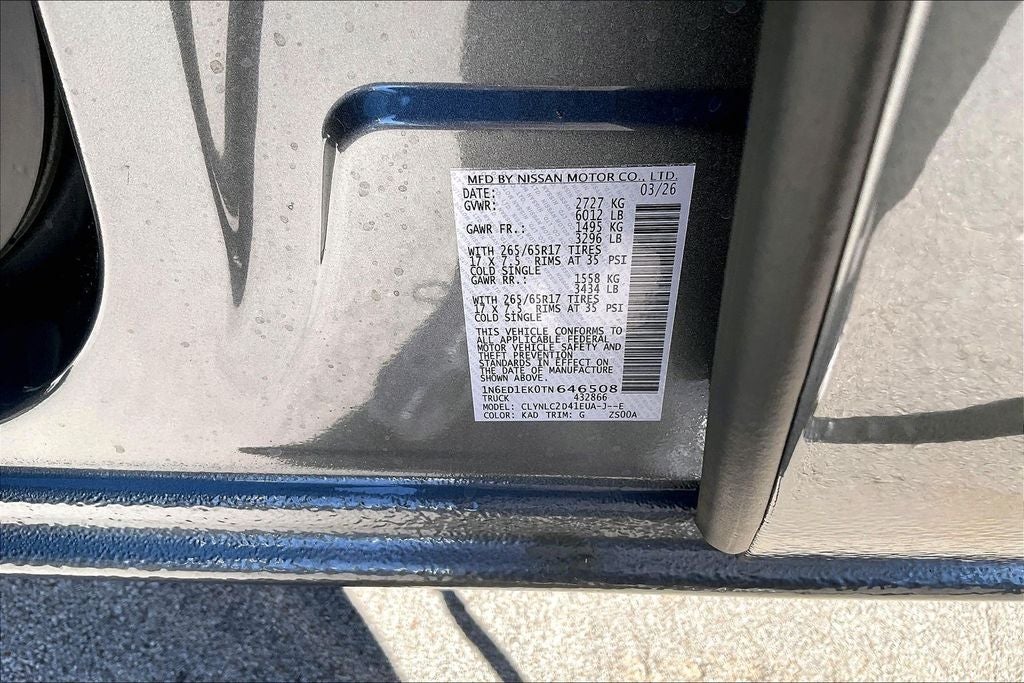 2026 Nissan Frontier Crew Cab SV