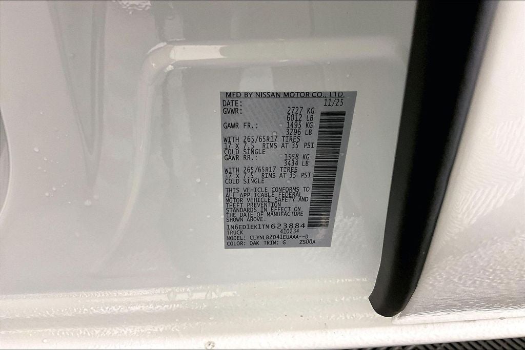 2026 Nissan Frontier Crew Cab SV