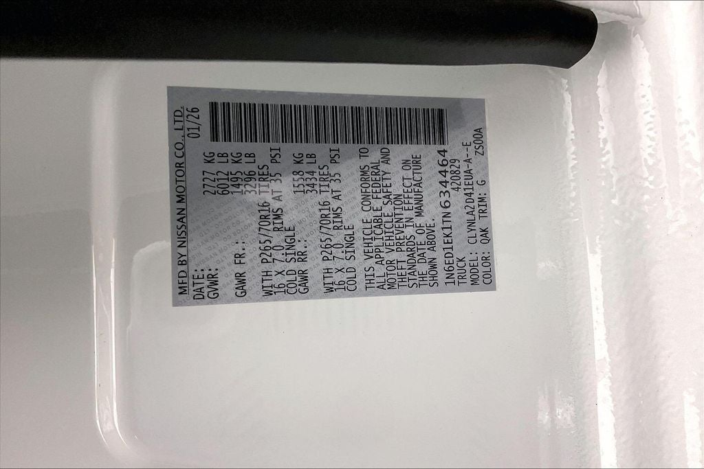 2026 Nissan Frontier Crew Cab S