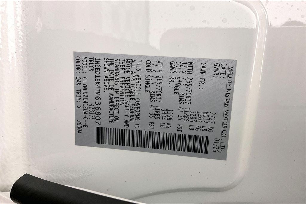 2026 Nissan Frontier Crew Cab PRO-4X®