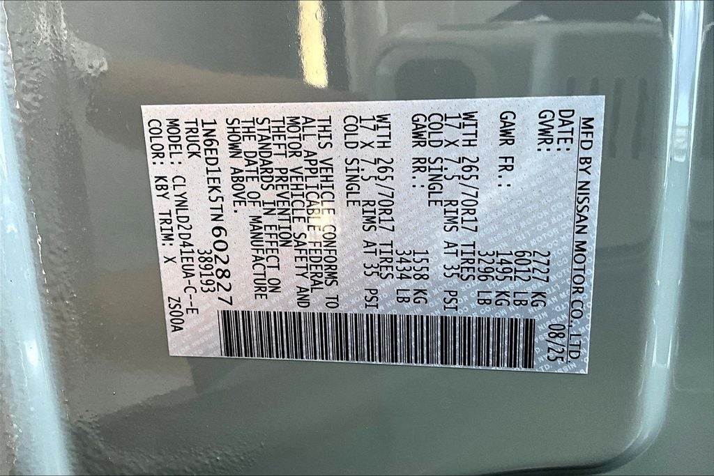 2026 Nissan Frontier Crew Cab PRO-4X®