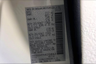 2026 Nissan Frontier Crew Cab SV