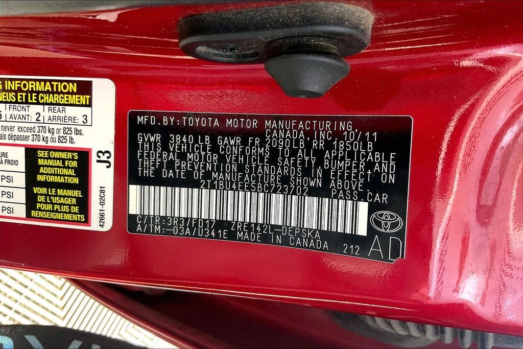 2011 Toyota Corolla S