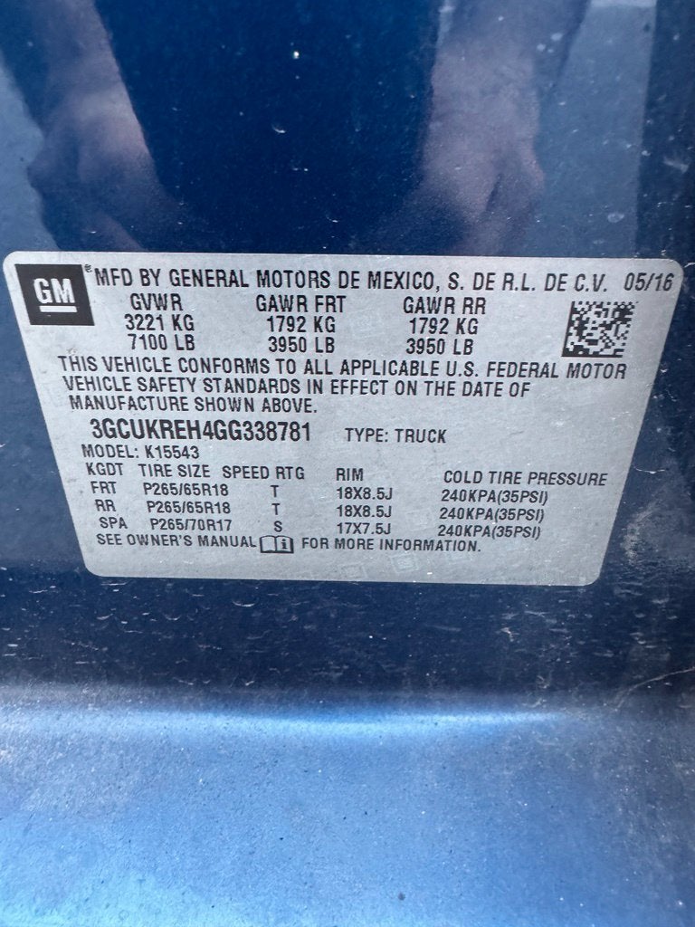 2016 Chevrolet Silverado 1500 LT LT1