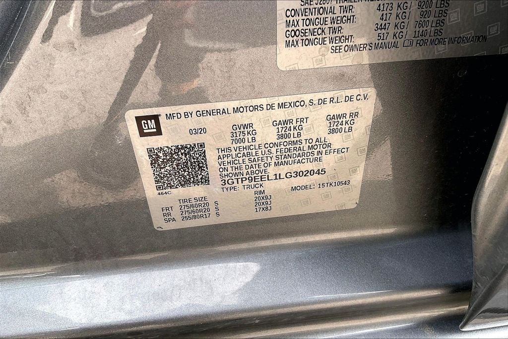 2020 GMC Sierra 1500 AT4