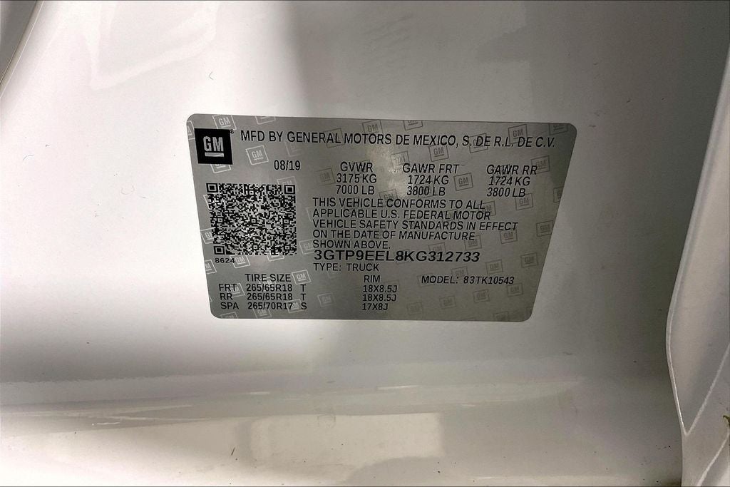 2019 GMC Sierra 1500 AT4