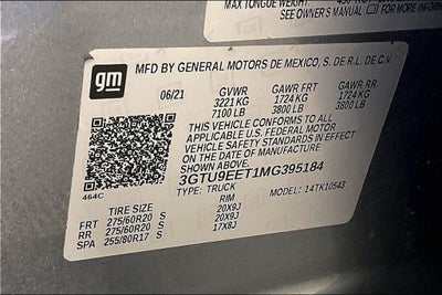 2021 GMC Sierra 1500 AT4