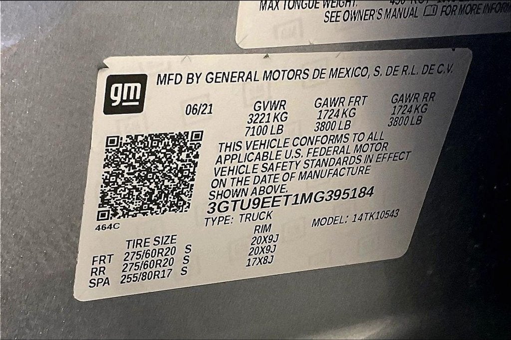 2021 GMC Sierra 1500 AT4