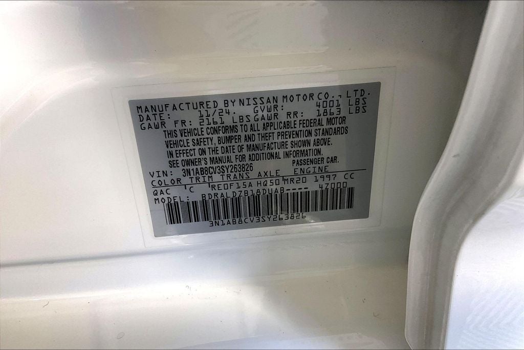 2025 Nissan Sentra SV