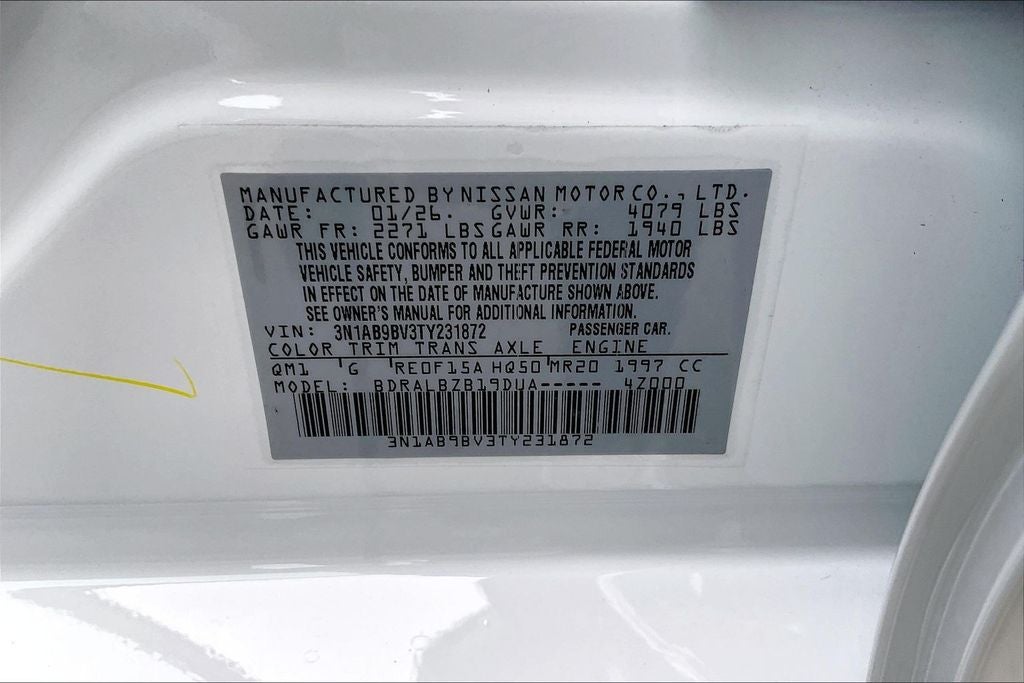 2026 Nissan Sentra S