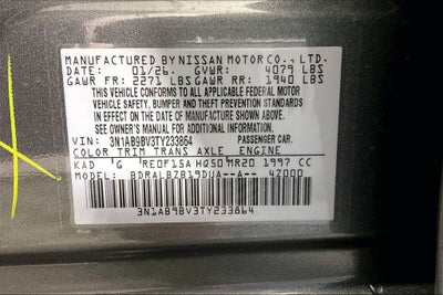 2026 Nissan Sentra S