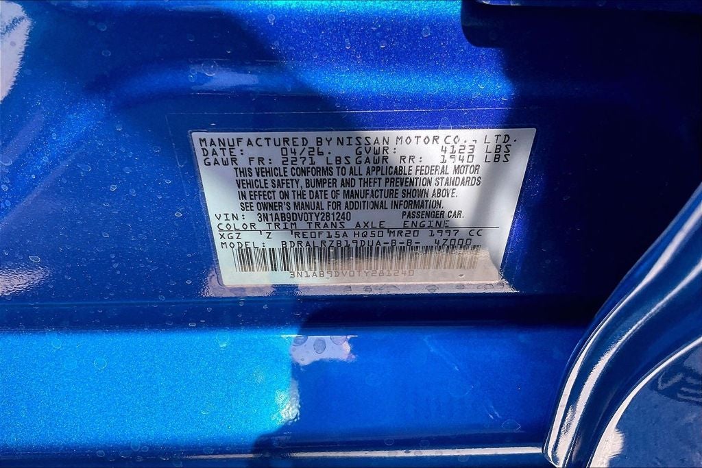2026 Nissan Sentra SR