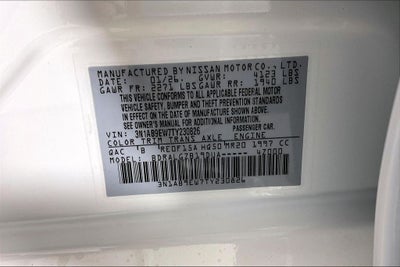 2026 Nissan Sentra SL