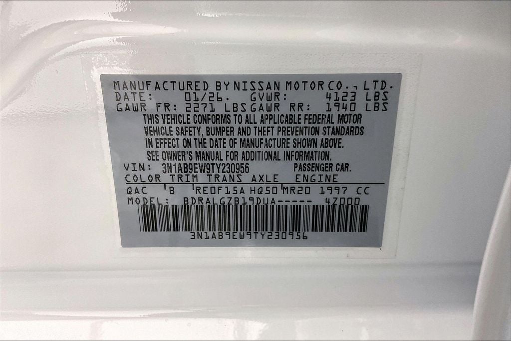 2026 Nissan Sentra SL