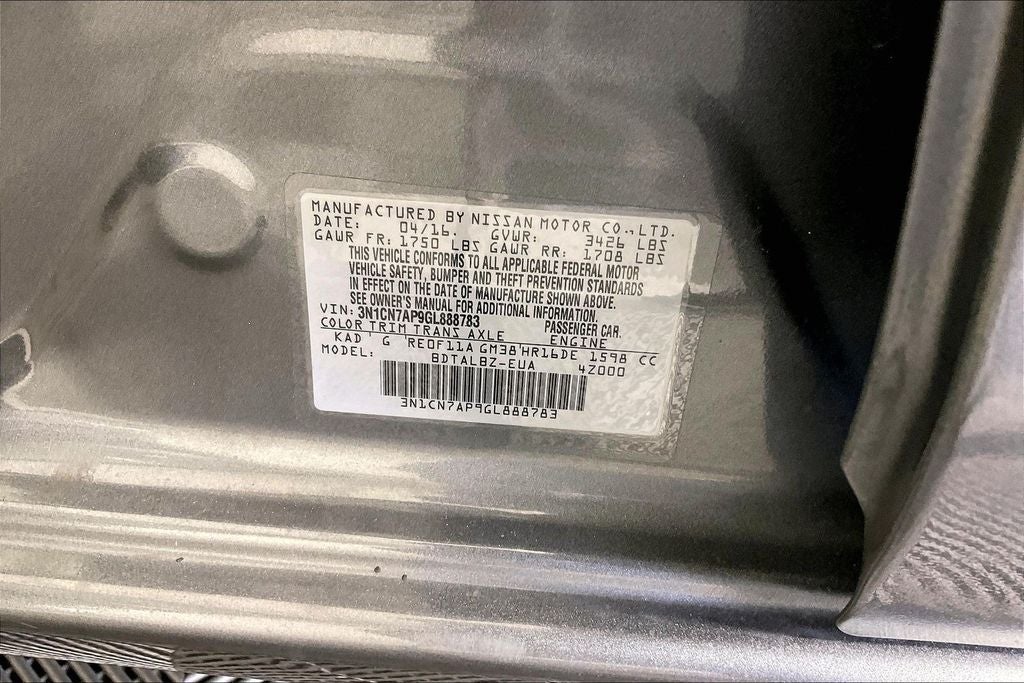 2016 Nissan Versa 1.6 SV