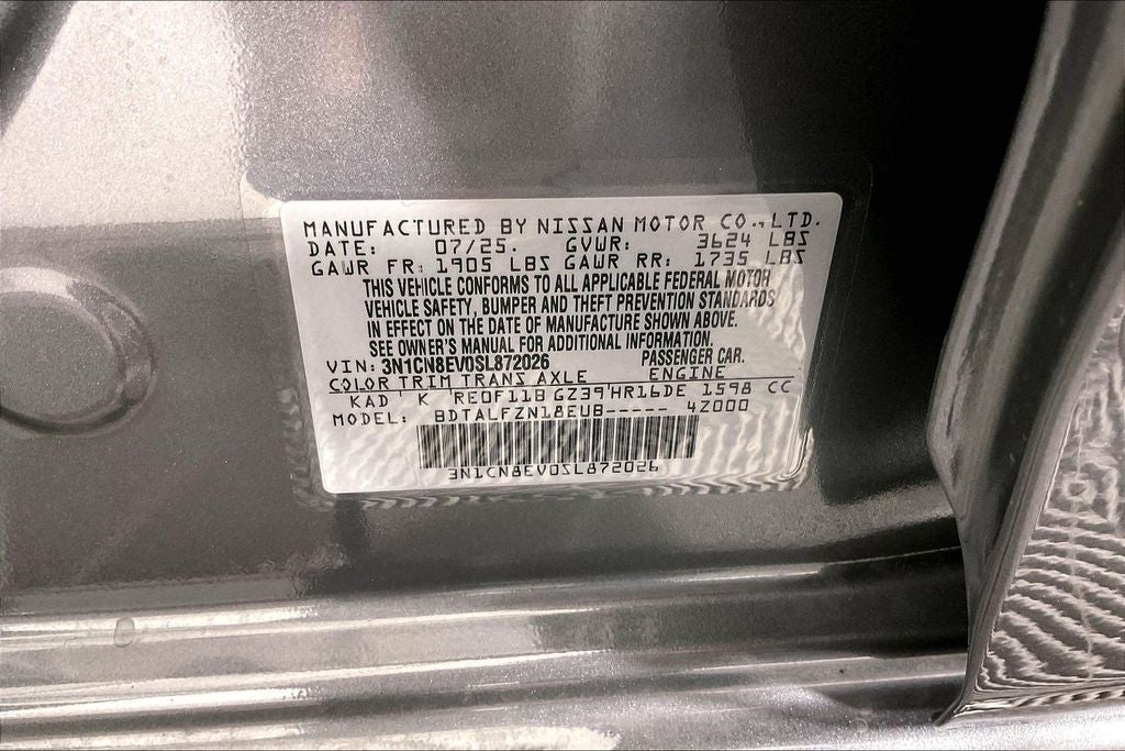 2025 Nissan Versa 1.6 SV