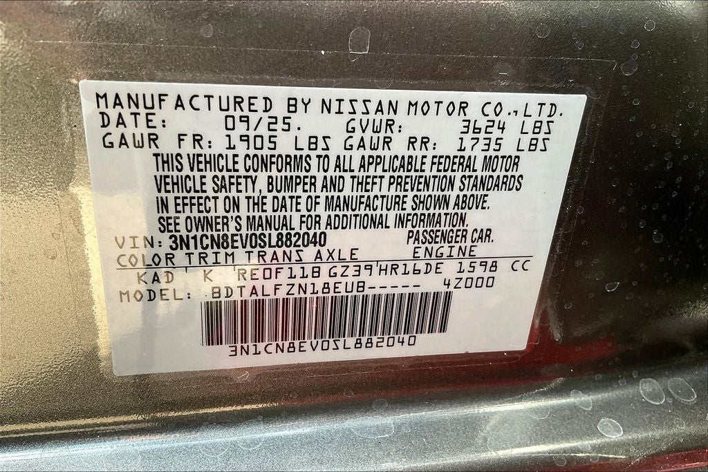 2025 Nissan Versa SV