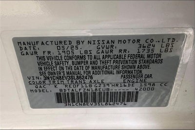 2025 Nissan Versa 1.6 SV