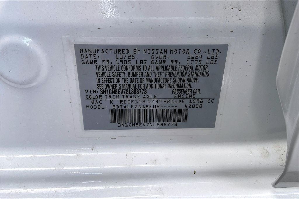 2025 Nissan Versa SV