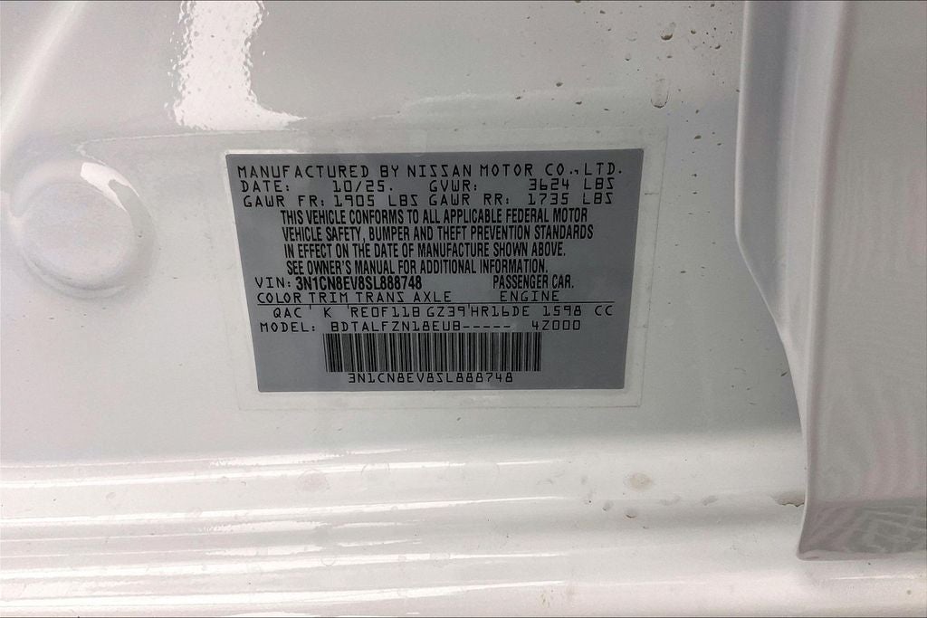 2025 Nissan Versa SV