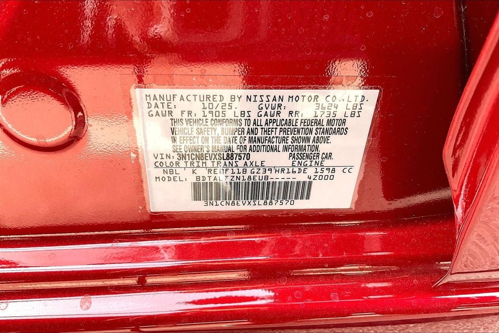 2025 Nissan Versa SV