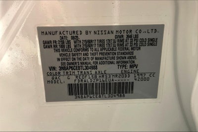 2026 Nissan Kicks SV